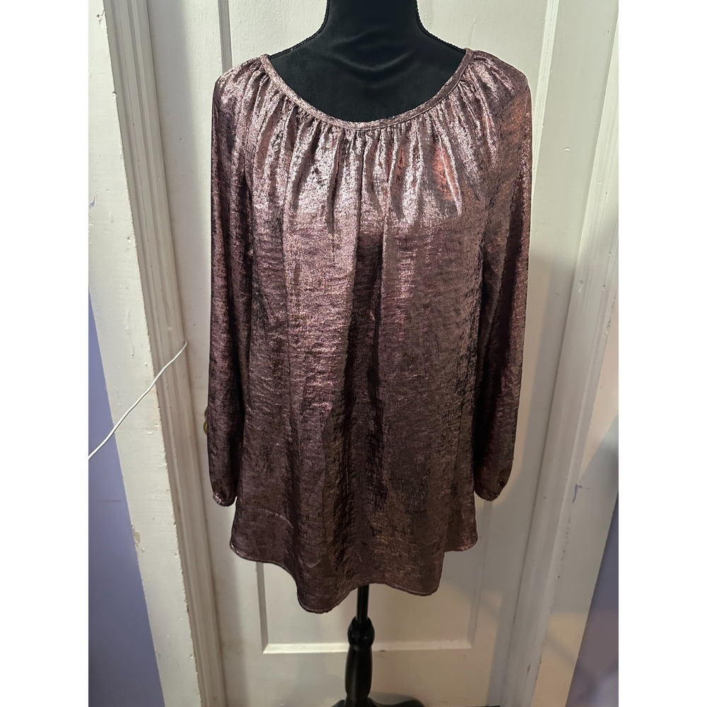 Lane Bryant Rose Gold Long‎ Sleeve Top in 14/16 NWT